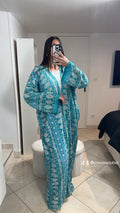 Kimono Long élégance azurée