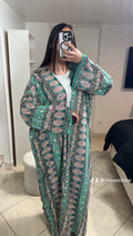 Kimono Long émeraude royale